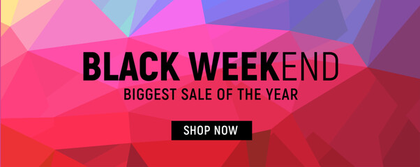 Black Friday Sale, Black weekend Sale Poster, banner with gold elements - Vector Illustration vol. 43