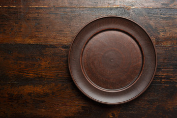 empty clay dish