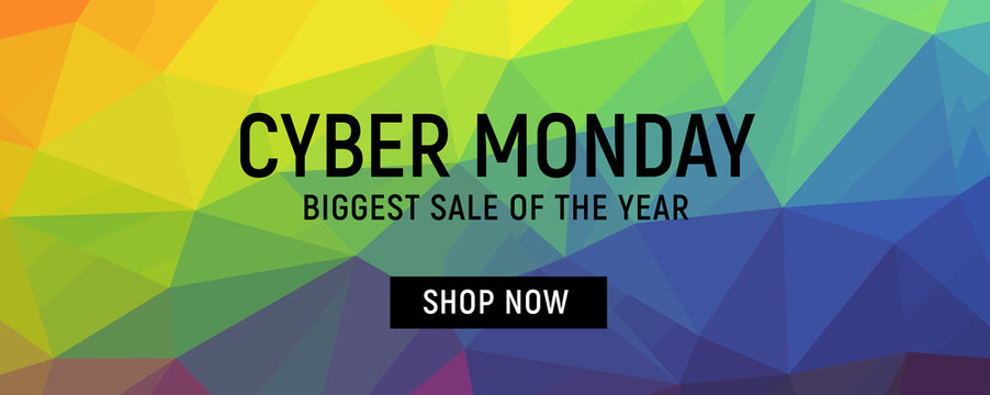 Cyber Monday, Black Friday Sale, Black weekend Sale Poster, banner with gold elements - Vector Illustration vol. 44