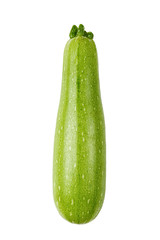 whole zucchini isolated