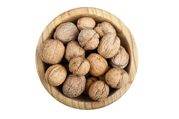 walnuts in shell isolated
