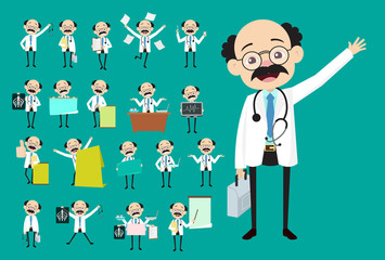 Vector Collection of Many Concepts of Medical Doctor