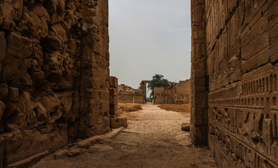 Anscient Temple of Karnak in Luxor - Ruined Thebes Egypt
