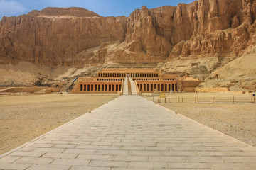 The temple of Hatshepsut near Luxor in Egypt