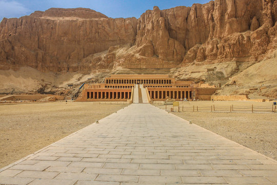 The temple of Hatshepsut near Luxor in Egypt