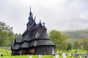 Fototapeta na wymiar Borgund Stave Church in Norway
