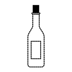 wine bottle isolated icon vector illustration design