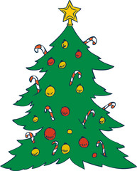 Christmas Tree with Decoration