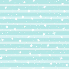 Abstract seamless baby star pattern for girls, boys, clothes, sportswear. Creative vector background with stars and sky. Funny baby star wallpaper for textile and fabric. Fashion kids style. © mamenkoaleks