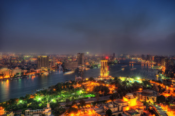 Fototapeta na wymiar Cairo Skyline from Cairo Tower