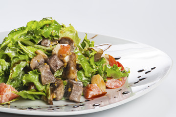 Salad vegetable and meat
