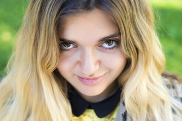 portrait of a girl in the park