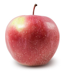 Fresh red apple isolated with clipping path