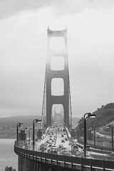 Golden Gate Bridge and traffic