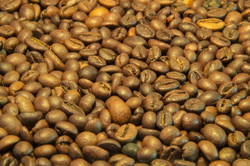roasted coffee beans, can be used as a background