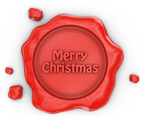 Wax seal Merry Christmas