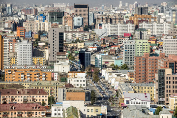 Innenstadt von Ulan Bator, Hauptstadt der Mongolei
