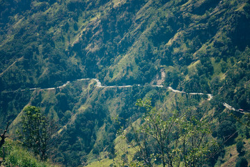 mountain landscape in Sri Lanka