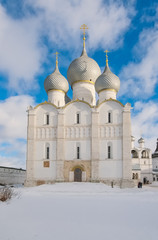 The Kremlin in Rostov the Great on a winter day