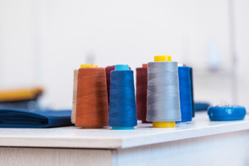 work threads talor buttons scissors fabric