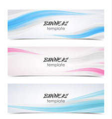 Fototapeta premium Vector illustration abstract web banner design template