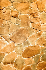 Beautiful wall from natural stone