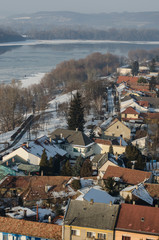 Fototapeta premium Landscape the Hungarian city Esztergom