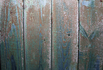 Old painted wood wall - texture or background
