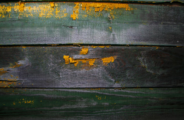 Old painted wood wall - texture or background