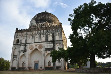Fototapeta na wymiar The tombs of Bahmani rulers in Ashtur, Bidar, Karnataka, India