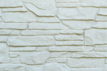 Decorative panel, artificial stone is painted white closeup