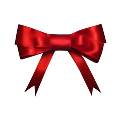 Vector decorative red bow. used for page decor