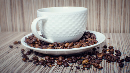 Coffee for a hearty breakfast.