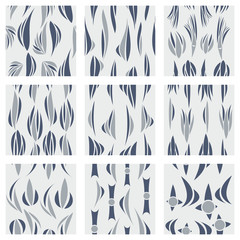 Set of patterns icons .Collection of swatches memphis patterns - seamless. Retro fashion style 80-90s. Abstract patters for wall