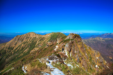 Naklejka premium 谷川岳登山