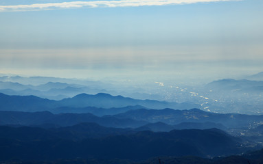 Fototapeta na wymiar 赤城山から関東平野を臨む