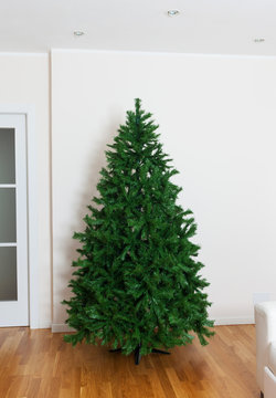 Bare Artificial Christmas Tree