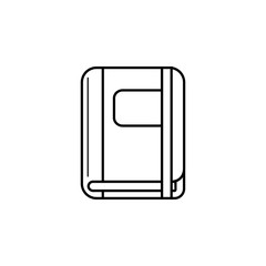 notebook vector icon. Vector graduation Icon. Education, academic degree. Premium quality graphic design. Signs, outline symbols collection, simple icon for websites, web design, mobile app