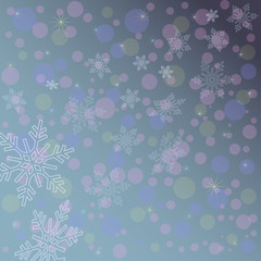 snowflakes background for the new year and Christmas design