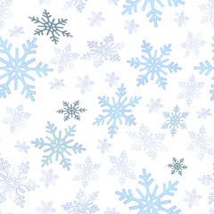 snowflakes background for the new year and Christmas design