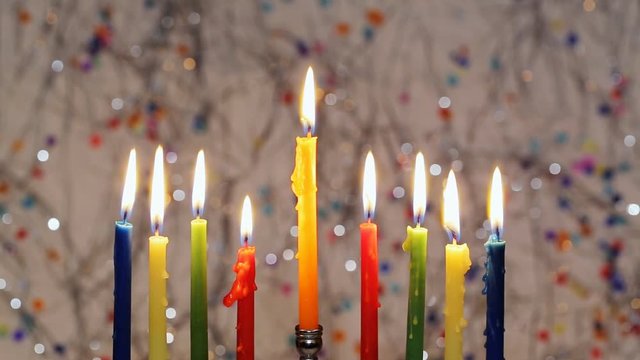 Jewish holiday, Holiday symbol Hanukkah, the Jewish Festival of Lights
