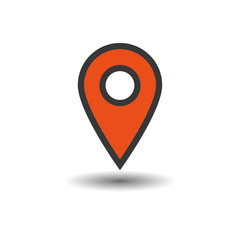 Map pin location icon