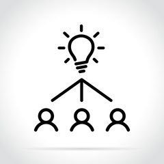team idea concept icon