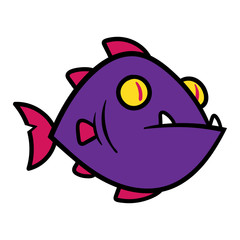 Cartoon Mean Fish