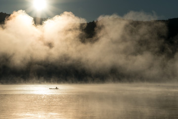 Morning Fishing Canoe