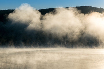 Morning Fishing Canoe