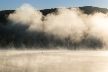 Morning Fishing Canoe