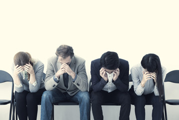 Disappointed men and women.