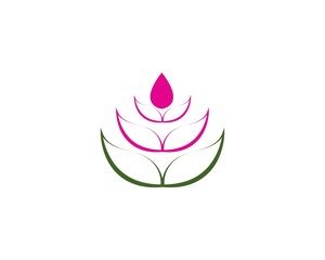  Lotus flowers design logo Template icon