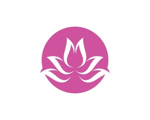  Lotus flowers design logo Template icon